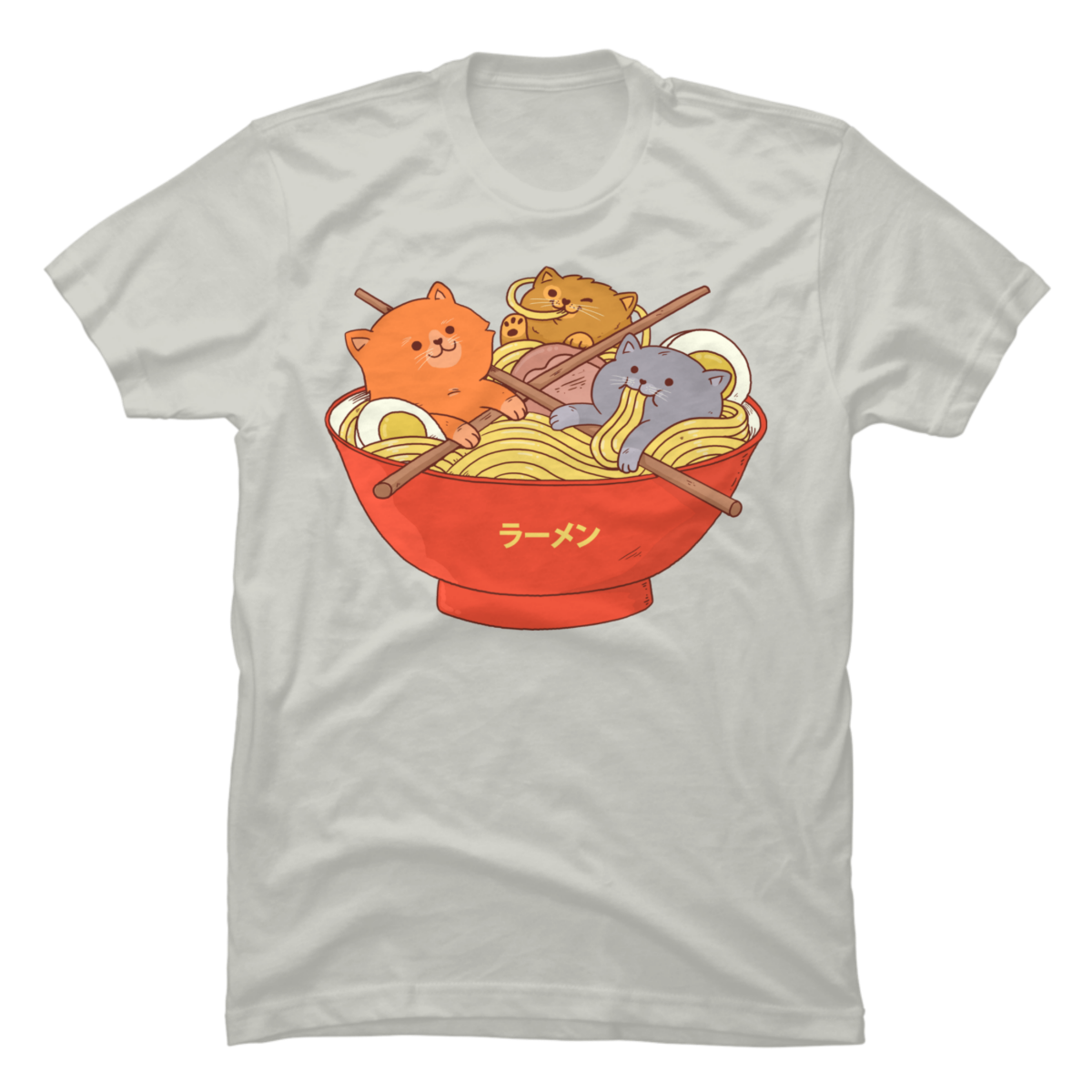 ramen cat shirt